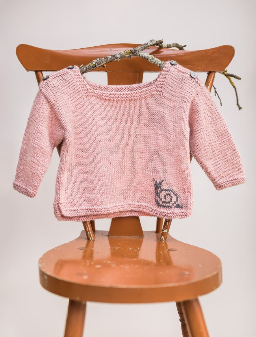Rosarios4 245 Tunica Caracol schema maglia bimba