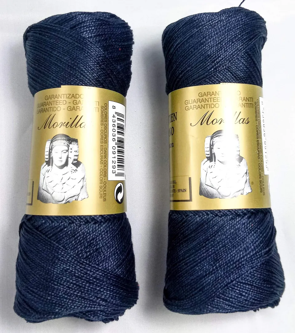 Morillas Zepelines Ne 5/2 cotone perlato blu navy 2x75 g