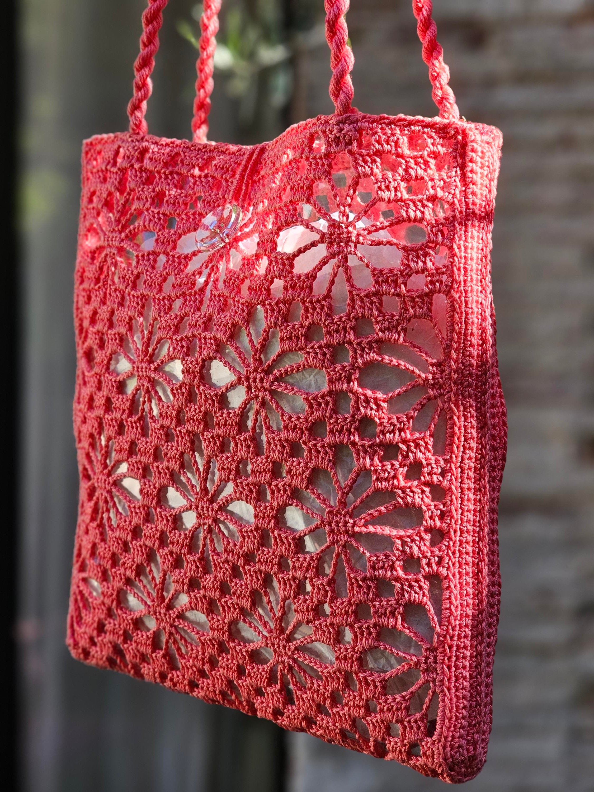 Anny Blatt Lindsay kit borsa uncinetto cotone ibisco