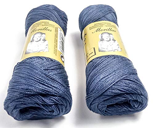 Morillas Zepelines Ne 5/2 cotone perlato blu navy 2x75 g