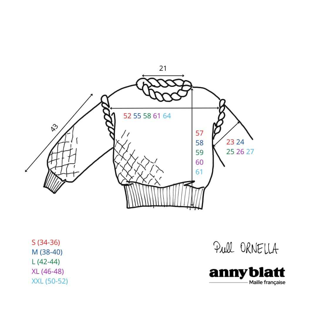 Annyblatt Ornella kit maglia pullover mohair
