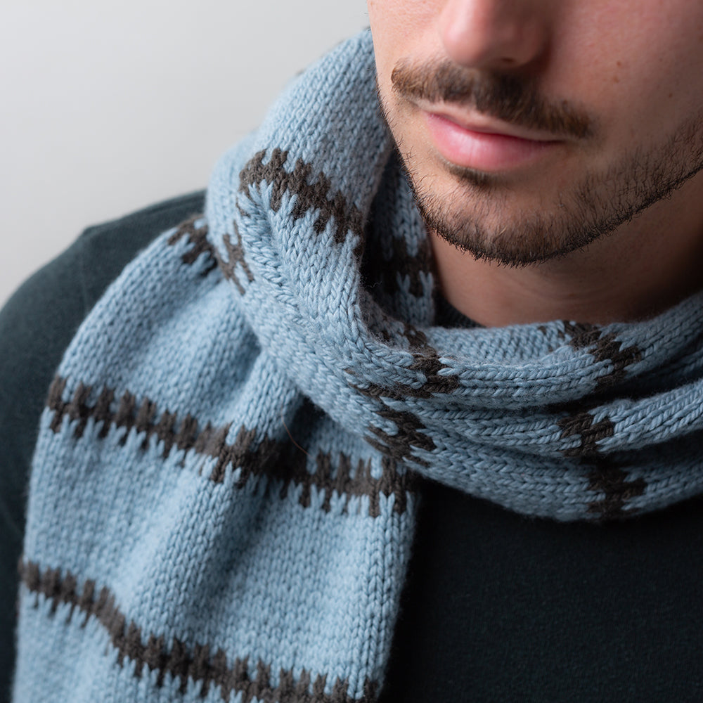 Pascuali Slip Lines Scarf schema maglia sciarpa 175 cm