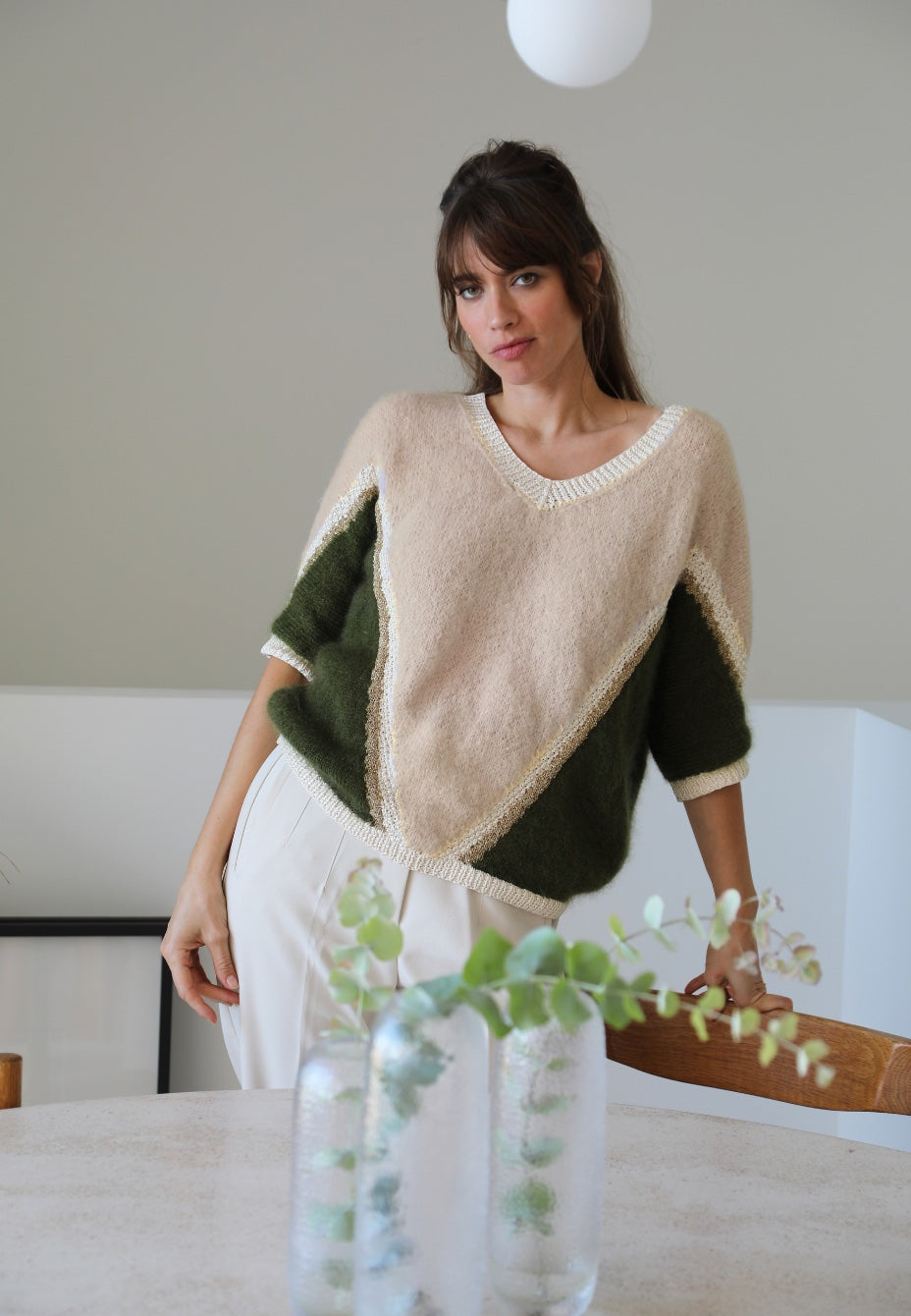 Anny Blatt Estelle kit maglia pull donna in mohair
