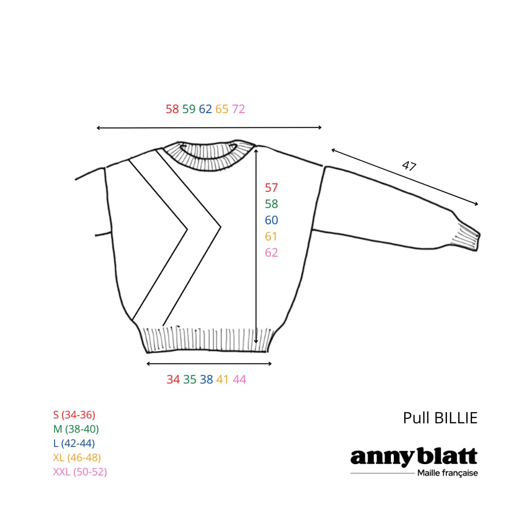 Annyblatt Billie kit maglia mohair multicolore
