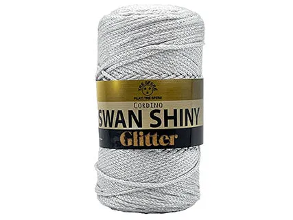 Il Filo di Arianna Swan Shiny Glitter cordino bianco 6401 250g