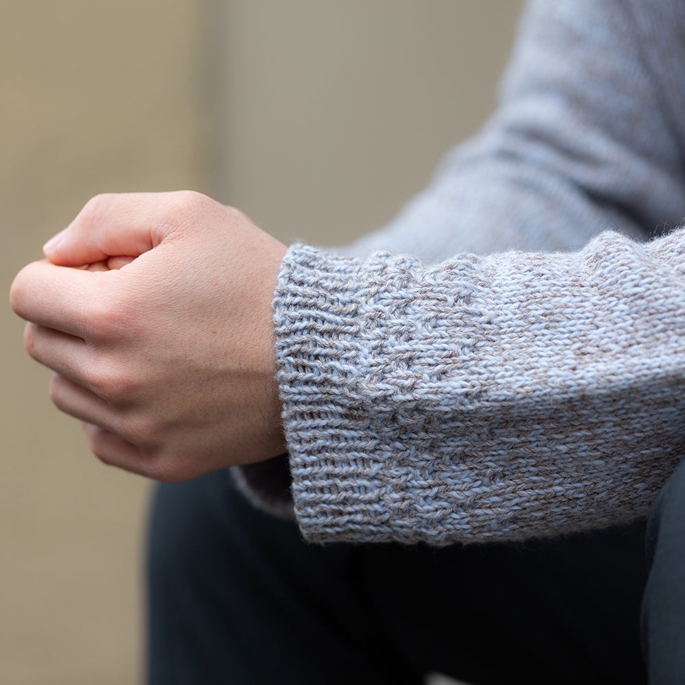 Pascuali Granite Line Sweater schema maglia raglan top-down