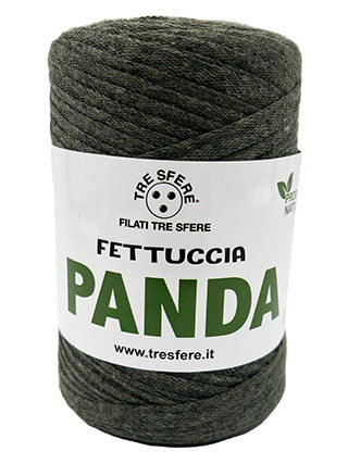 Il Filo di Arianna Panda Fettuccia Cotone Nero 01 250g