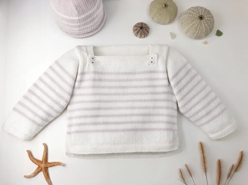 Anny Blatt Yucca kit marinière bebè merino 2
