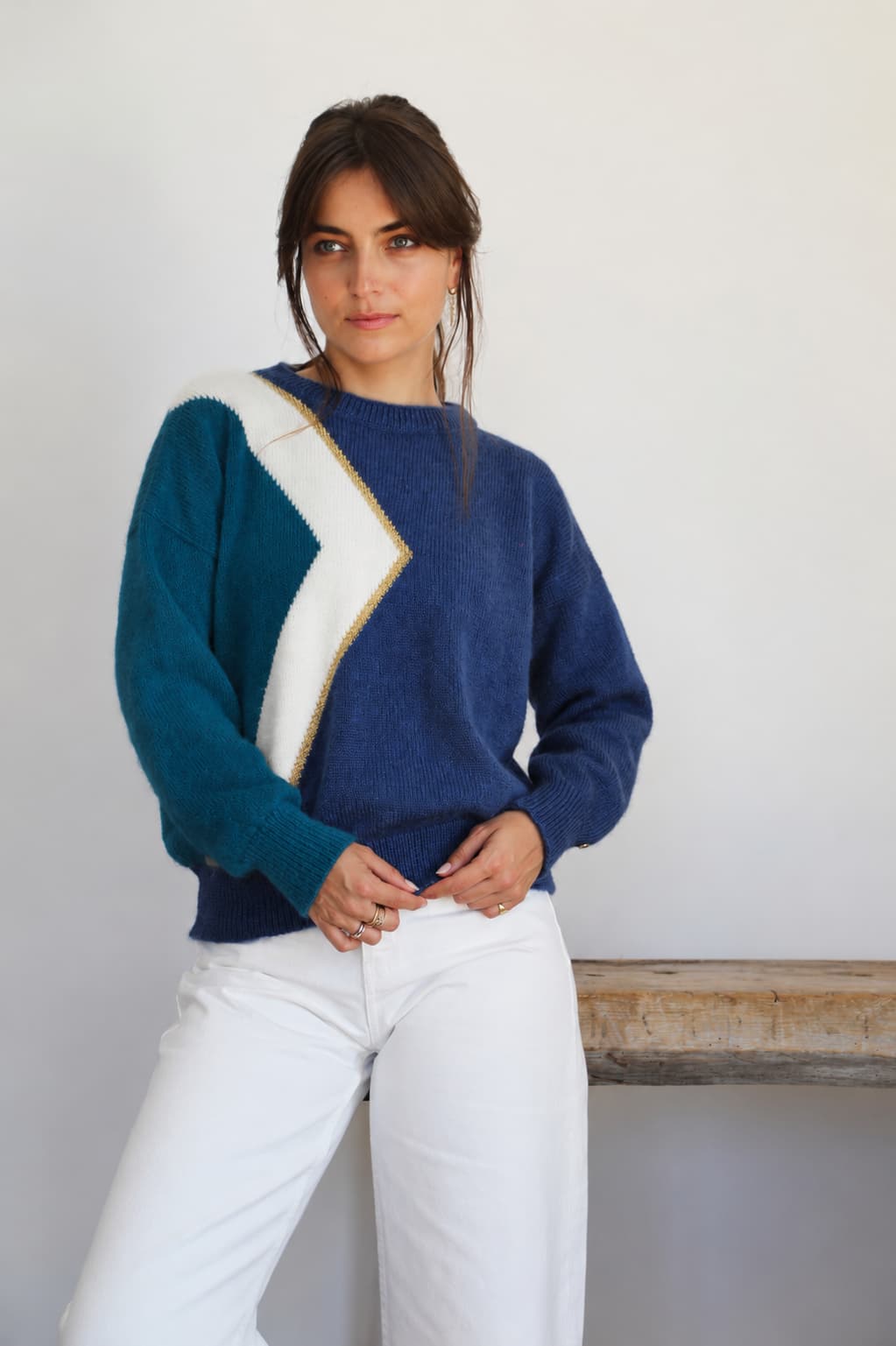 Annyblatt Billie maglione donna taglia XS baltico neon mohair