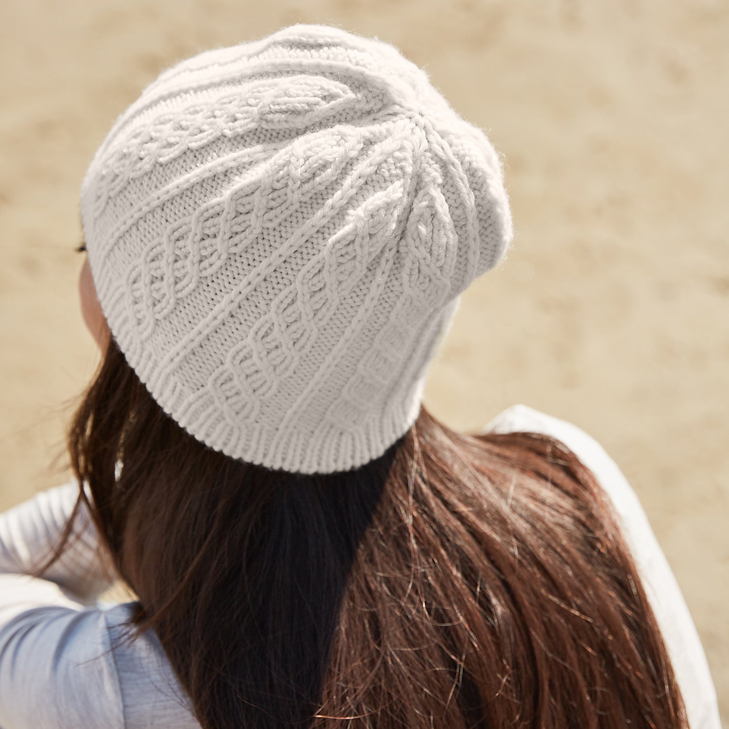 Rosy Green Wool Dotyk schema cappello trecce