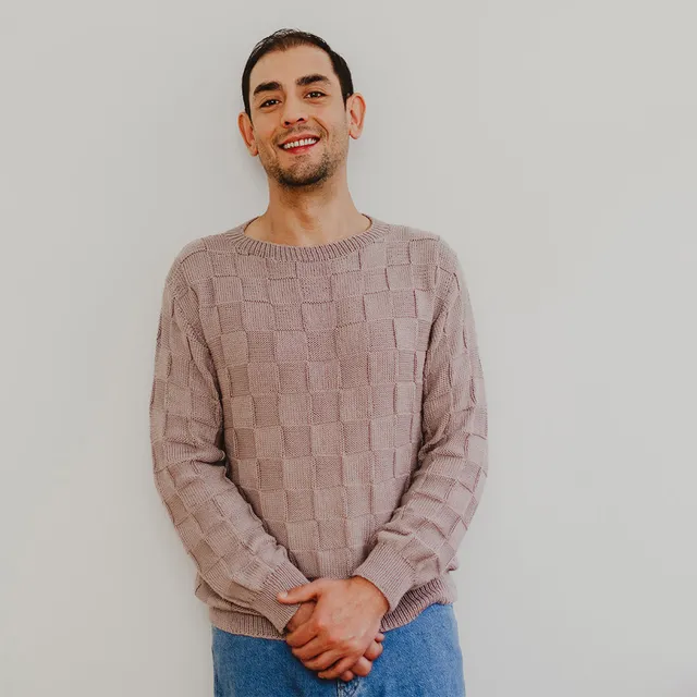 Pascuali Camilo Pullover schema maglia cotone quadri