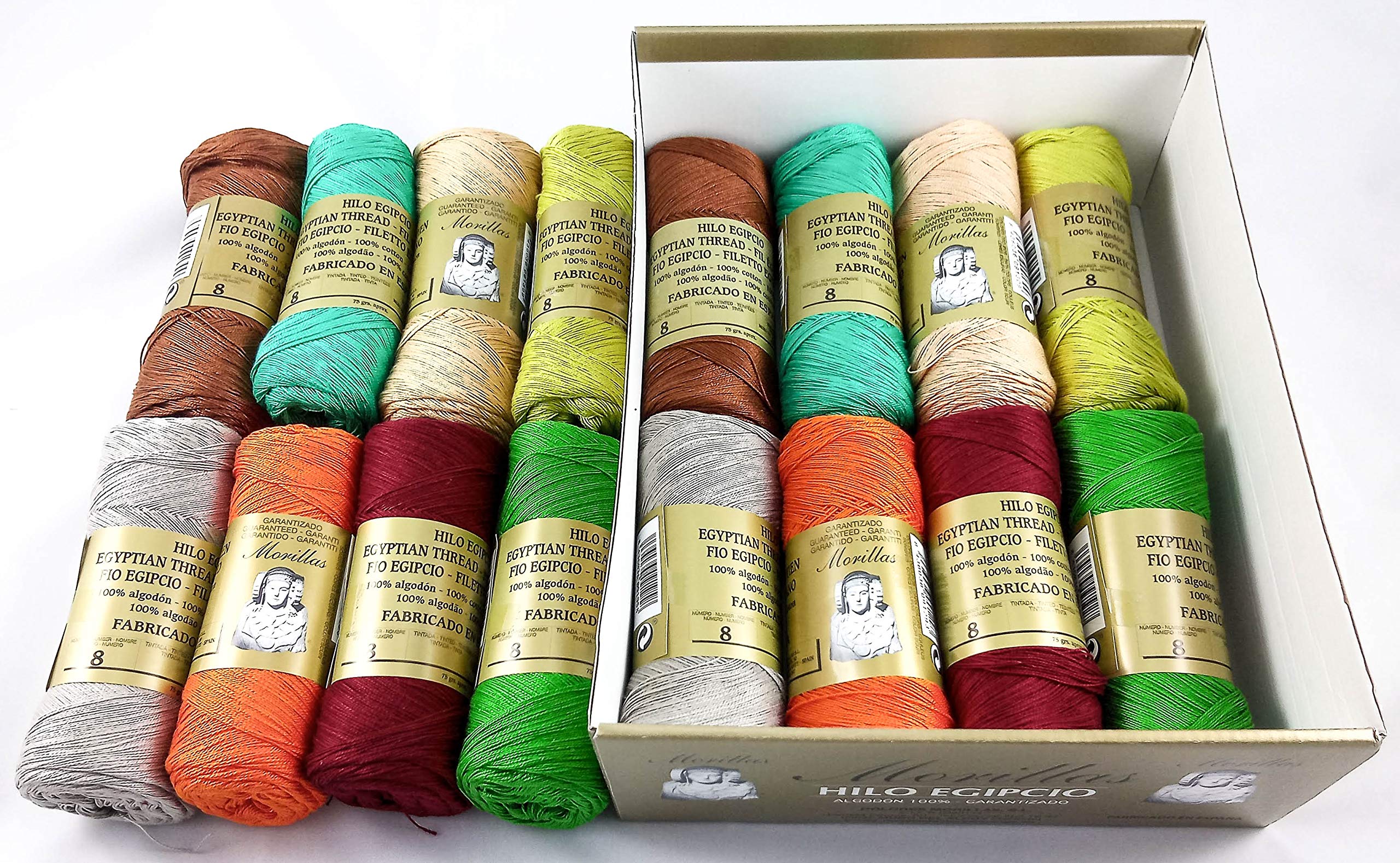 Morillas Zepelines Ne 8/2 cotone perlato 16x75g serie 3 assortiti