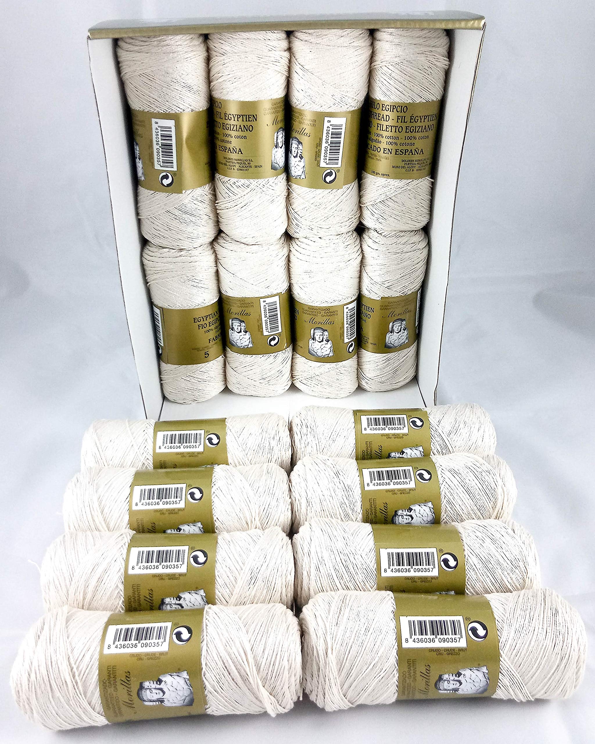 Morillas Zepelines Ne 5/2 filo cotone 16 gomitoli ecrù