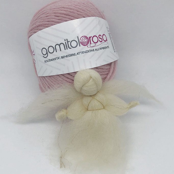 Gomitolorosa 25 angioletti lana segnaposto per albero