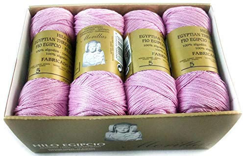 Morillas Zepelines Ne 5/2 filo di cotone lilla 7 x8 mercerizzato