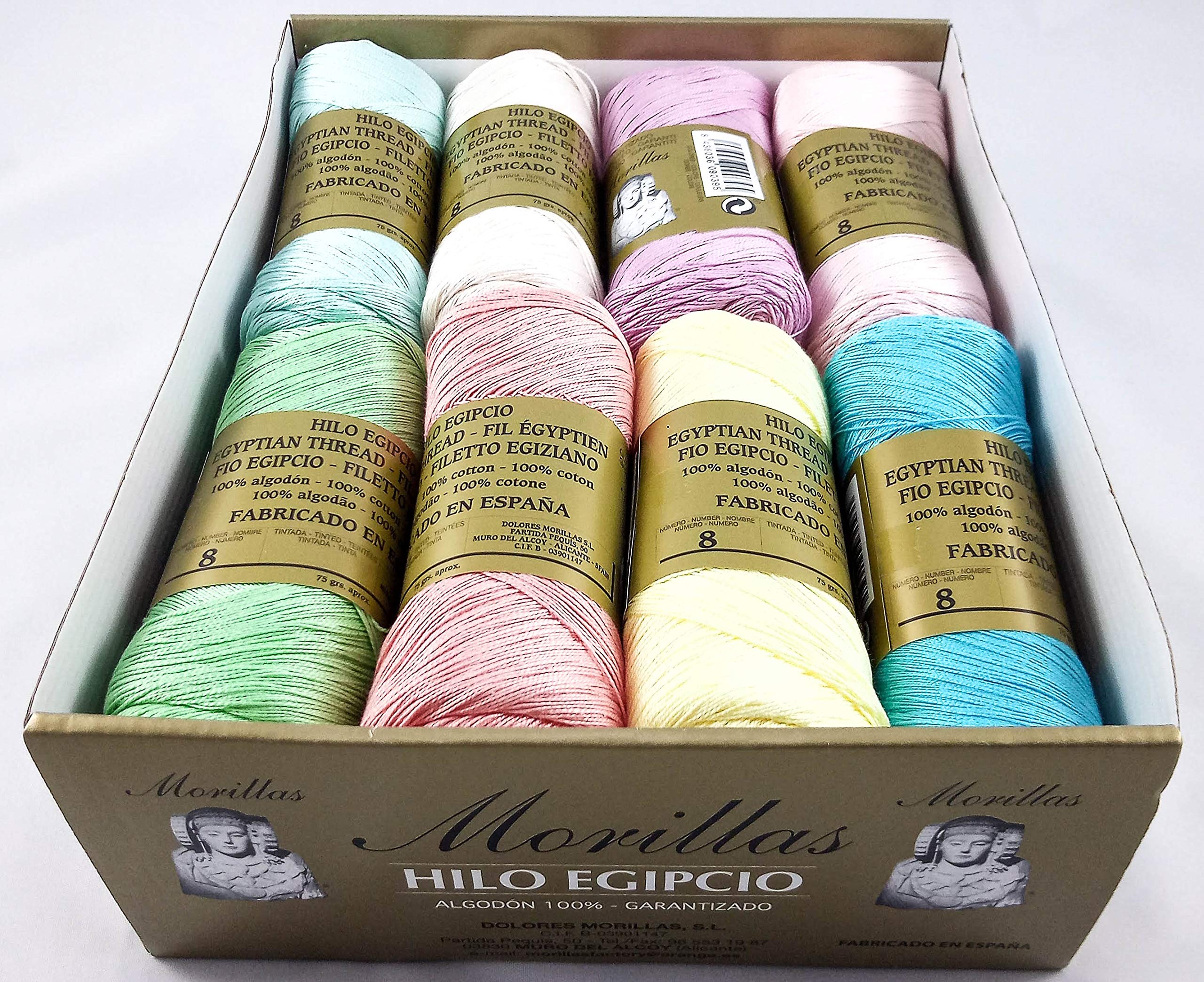 Morillas Zepelines Ne 8/2 cotone perlato 16x75g colori chiari