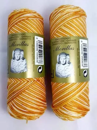 Morillas Zepelines Ne 8/2 cotone perlato giallo 28 2x75 g multicolore