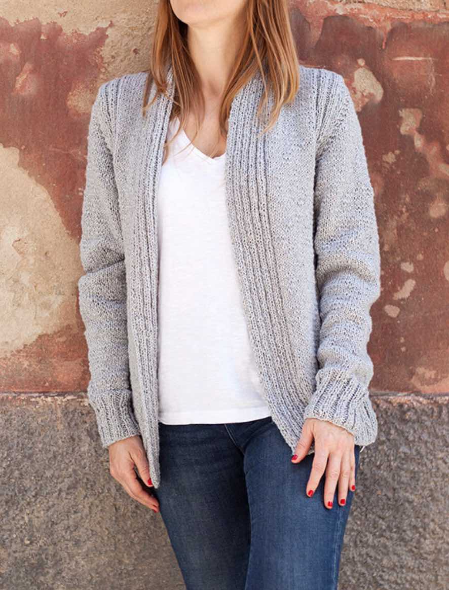 Rosarios4 145 Casaco Ericeira schema maglia cardigan donna