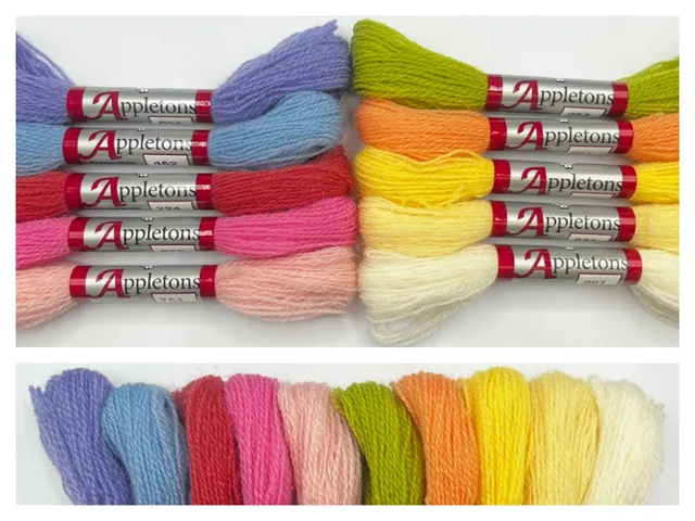 Appleton Spring 2 Ply Crewel Range set lane primaverili