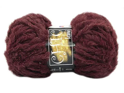 Il Filo di Arianna Chic Lamé filato pelliccia 100 g grigio-oro 04