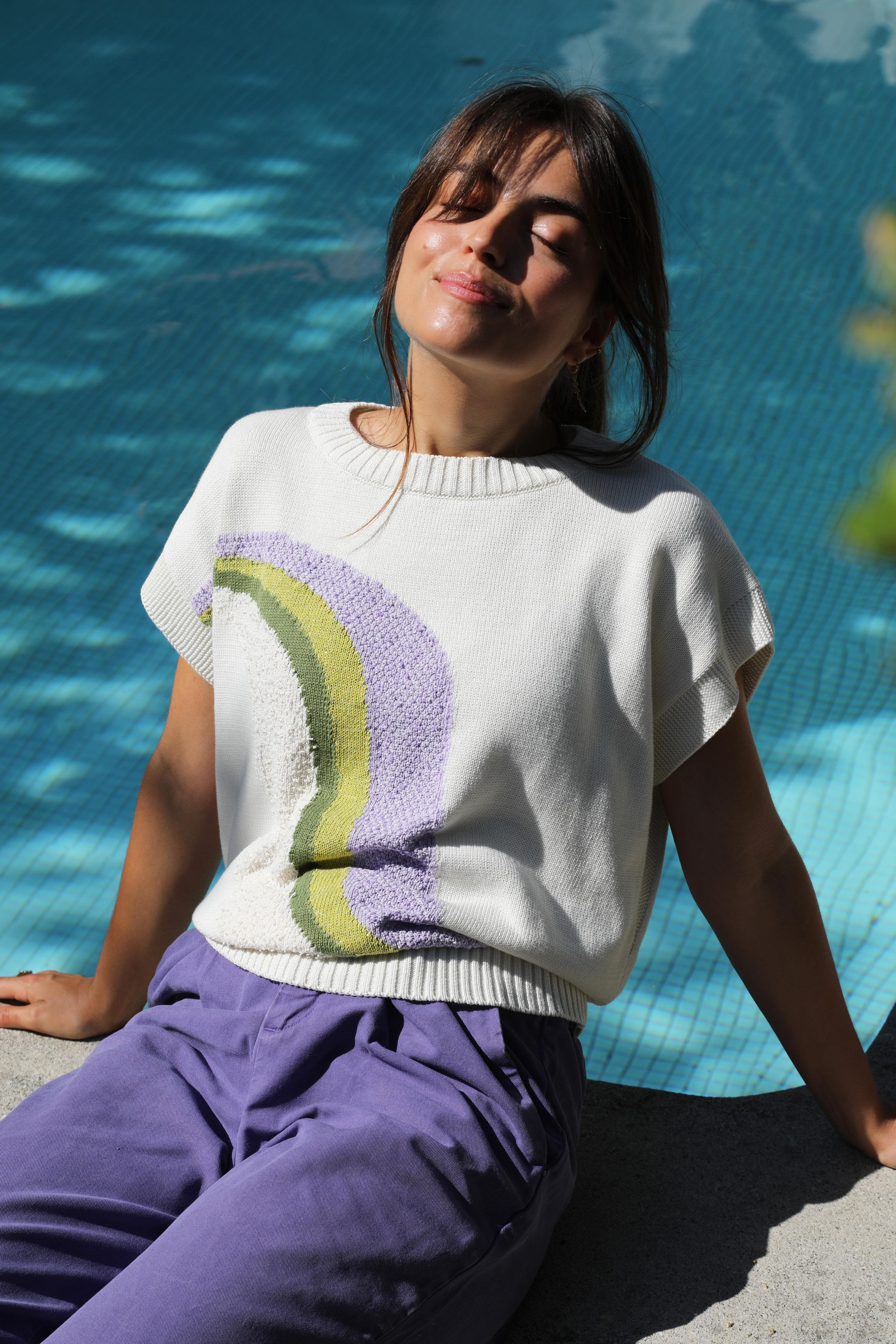 Annyblatt Charlie top cotone bio lavanda