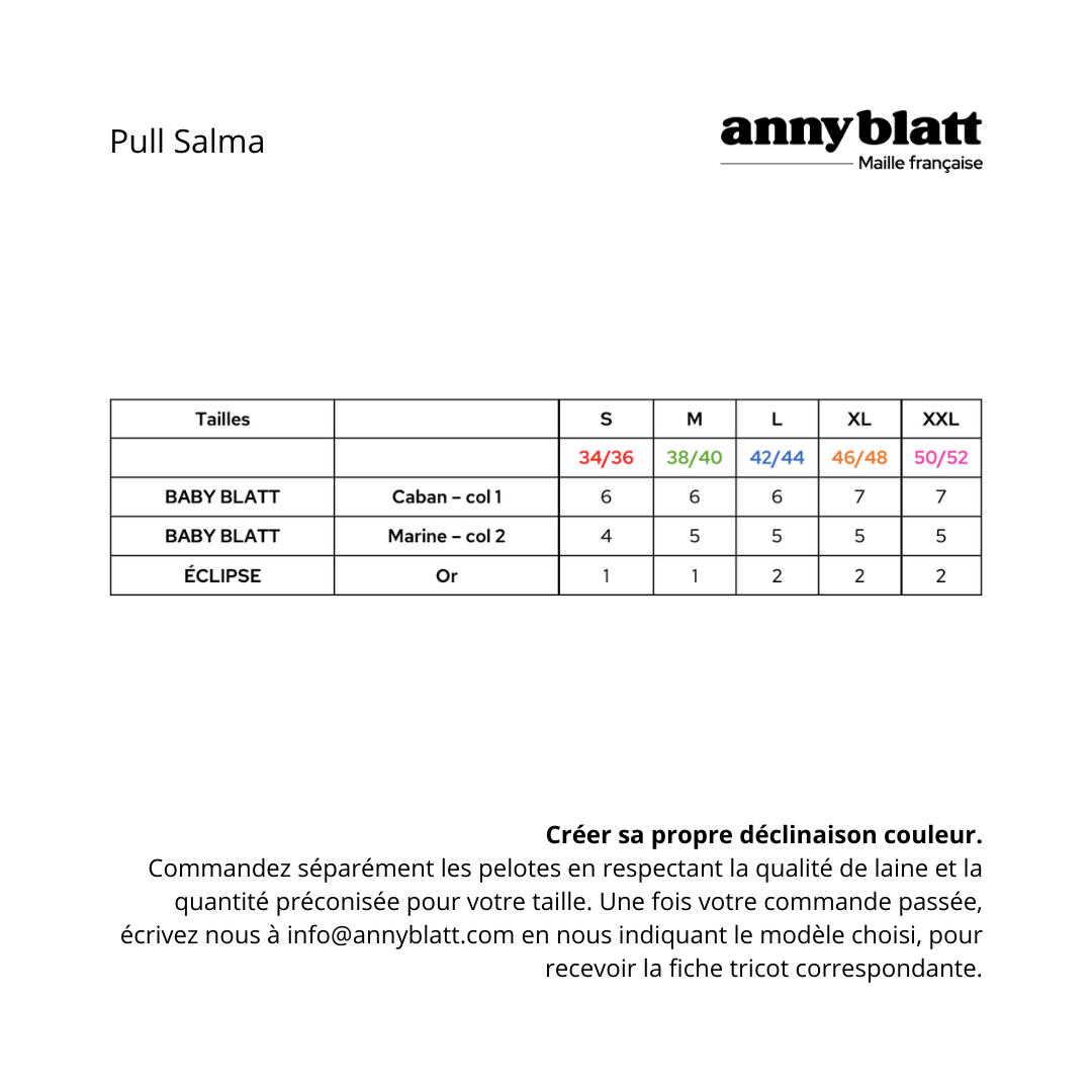 Anny Blatt Salma kit maglia merino extrafine