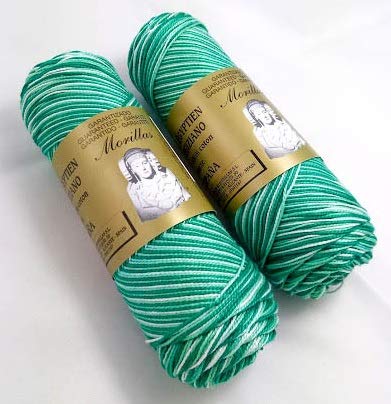Morillas Zepelines Ne 5/2 cotone perlato turchese 30 x2 multicolore