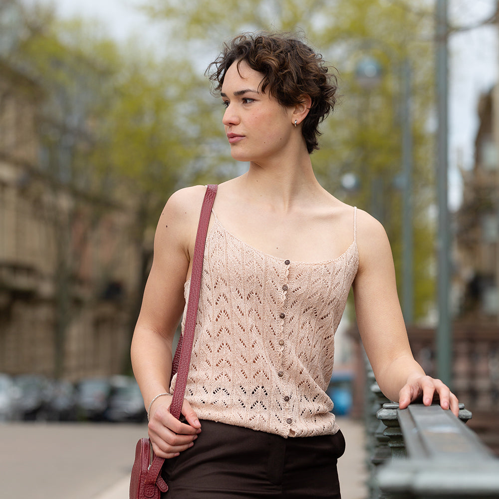 Pascuali Little Drift Top pattern maglia top lino