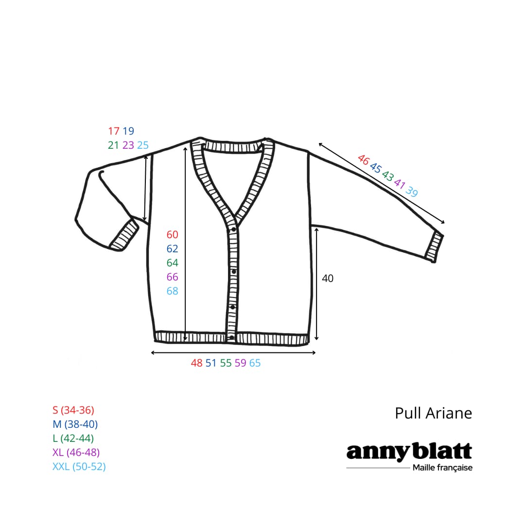 Annyblatt Ariane Kit Maglia Gilet Mohair e Seta