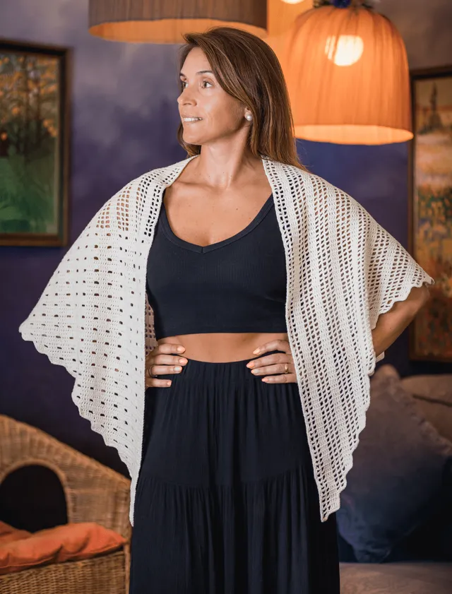 Rosarios4 376 Xaile Memórias schema scialle donna