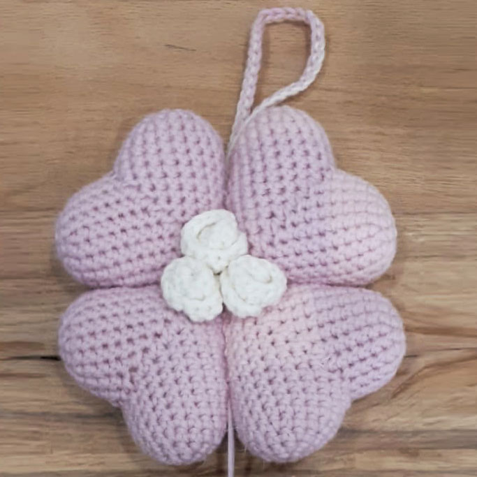Gomitolorosa Fiocco Nascita bimbo filato rosa azzurro