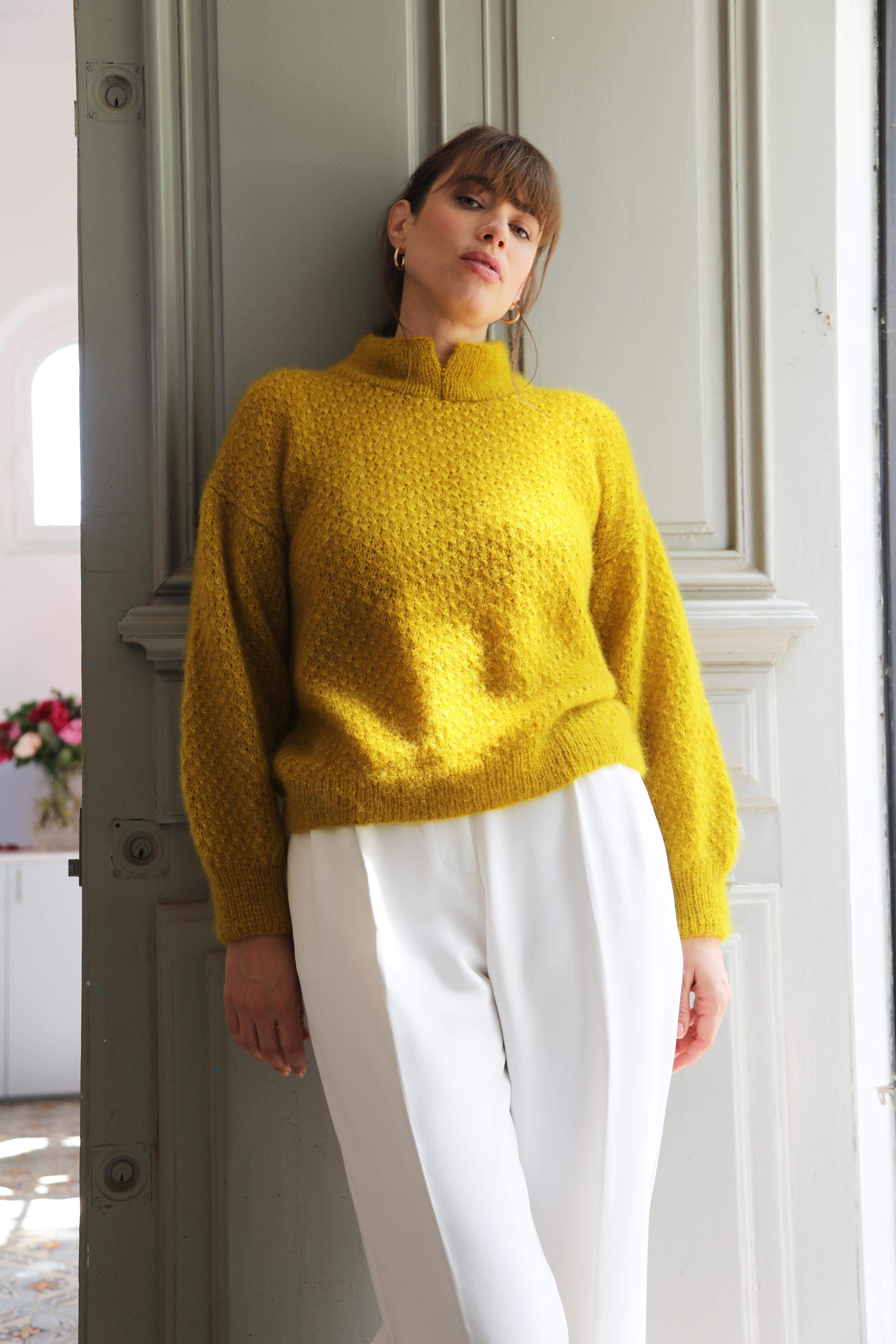 Anny Blatt Pernelle kit maglia mohair palmier taglia S