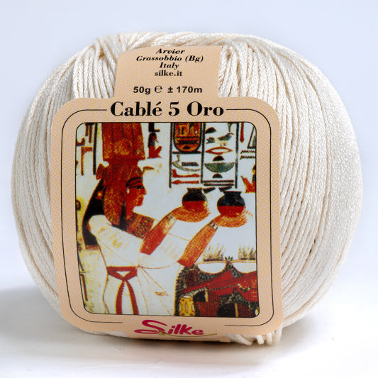 Il Filo di Arianna Cotone Cable 5 filato cotone 50 g tinta unita