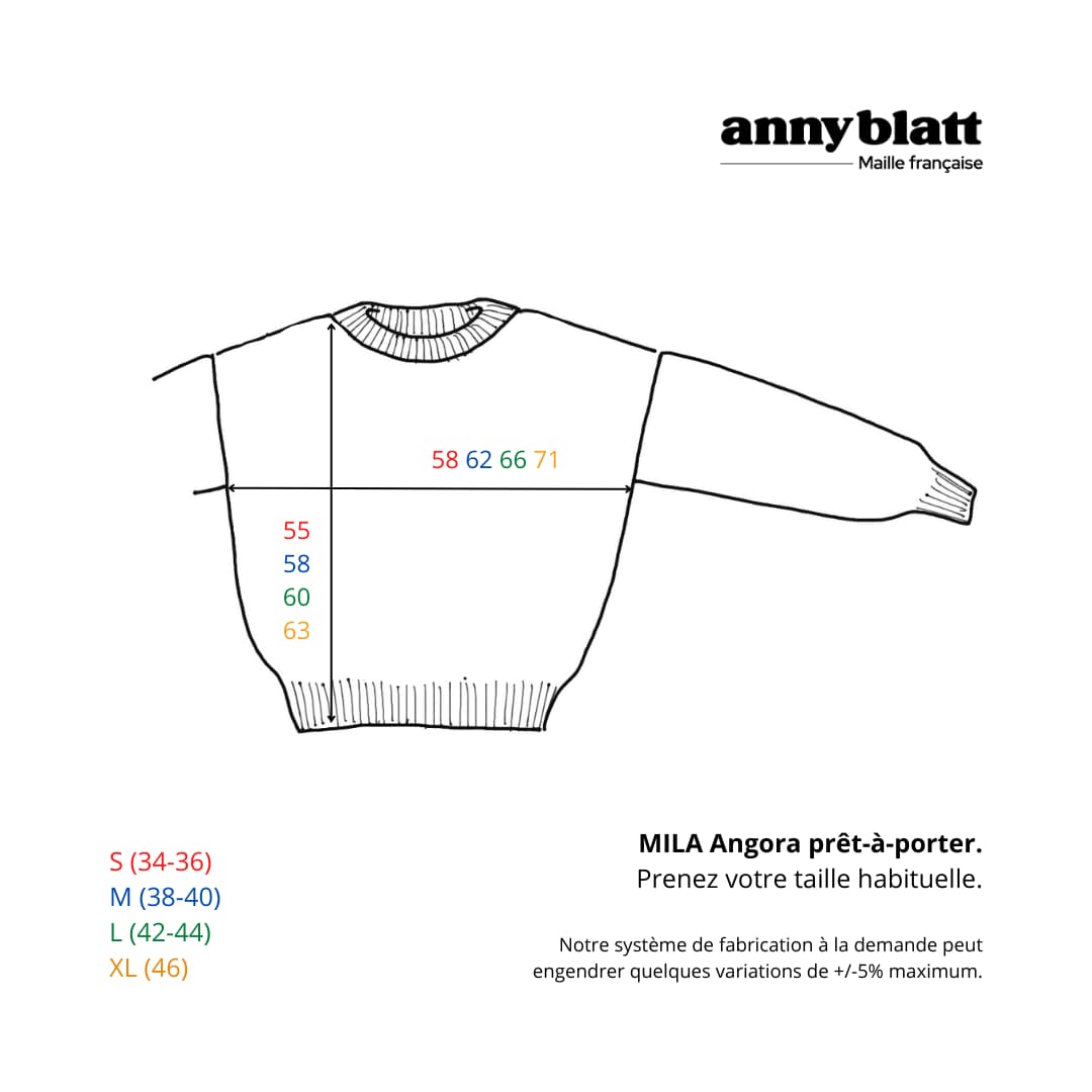 Annyblatt Mila maglione angora girocollo colore Dune XS