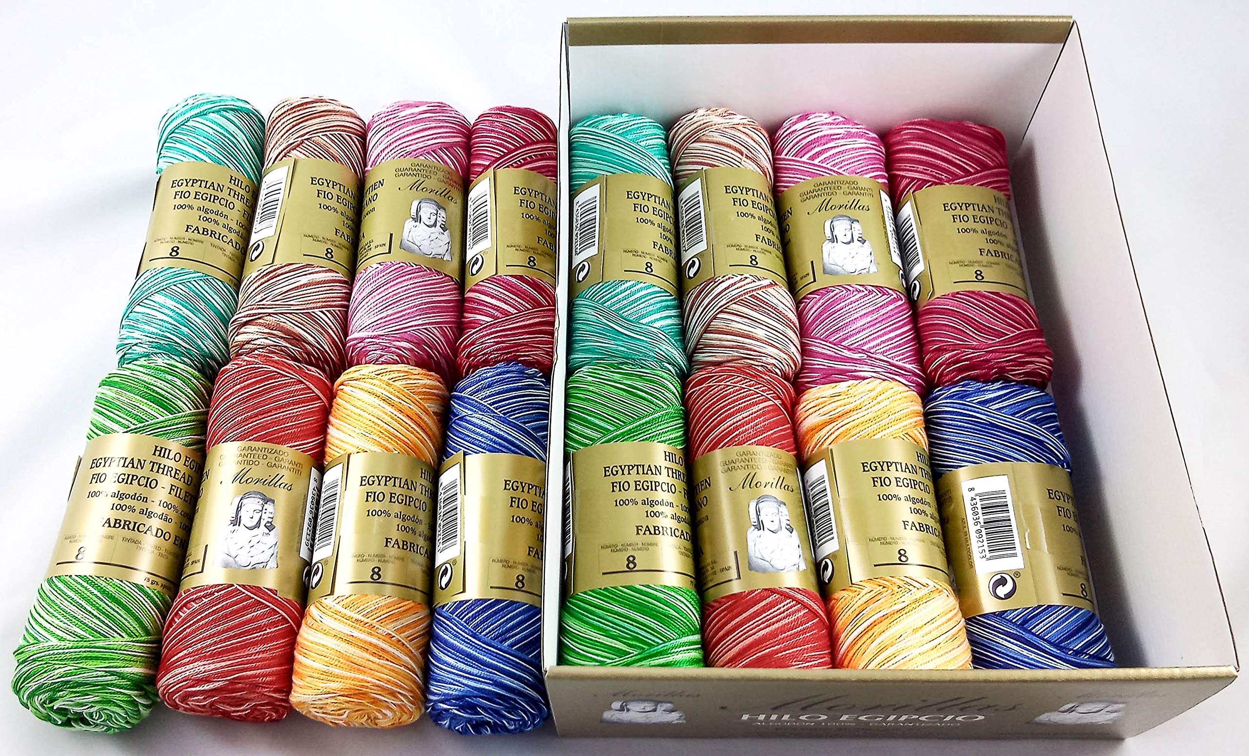 Morillas Zepelines Ne 8/2 cotone perlato 16 gomitoli colori