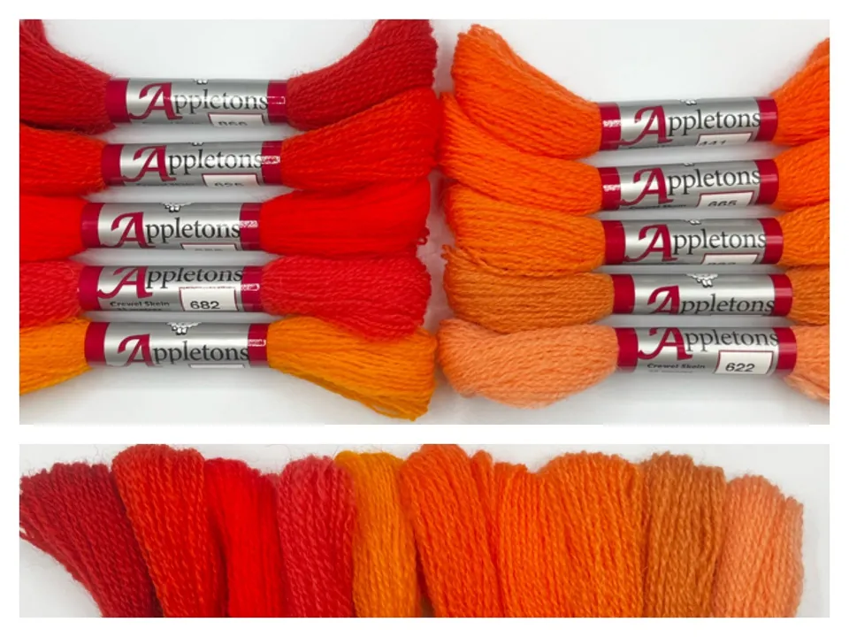 Appleton Oranges Crewel 2 Ply collezione lana arancio