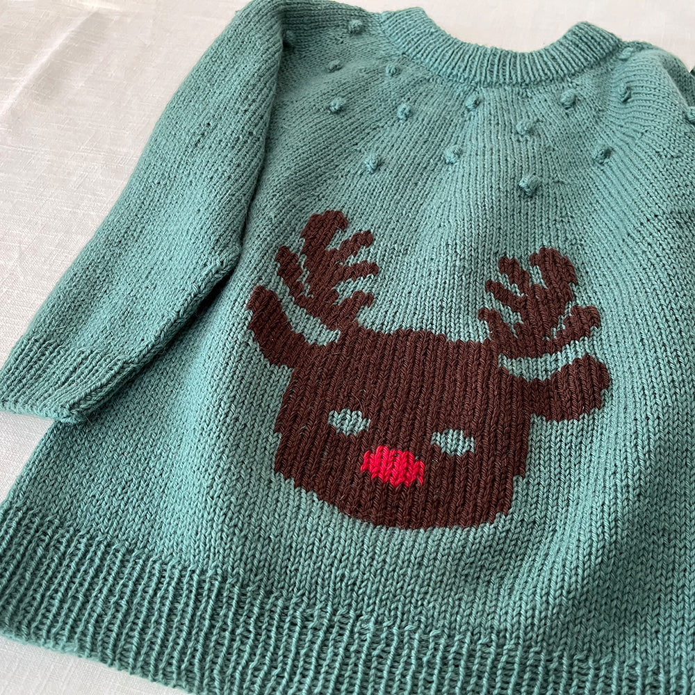 Pascuali Rudi schema maglia bambino renna