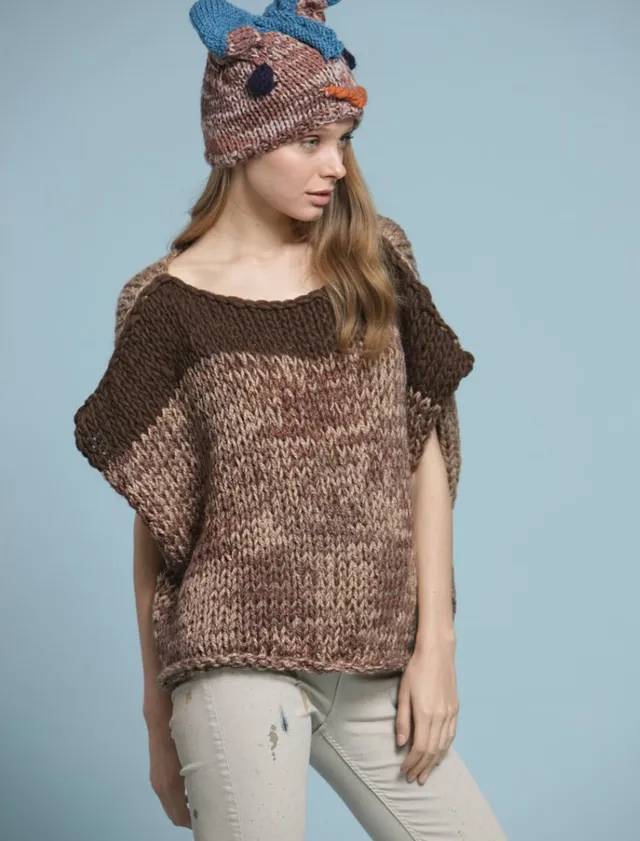 Rosarios4 111 gilet donna modello maglia senza maniche