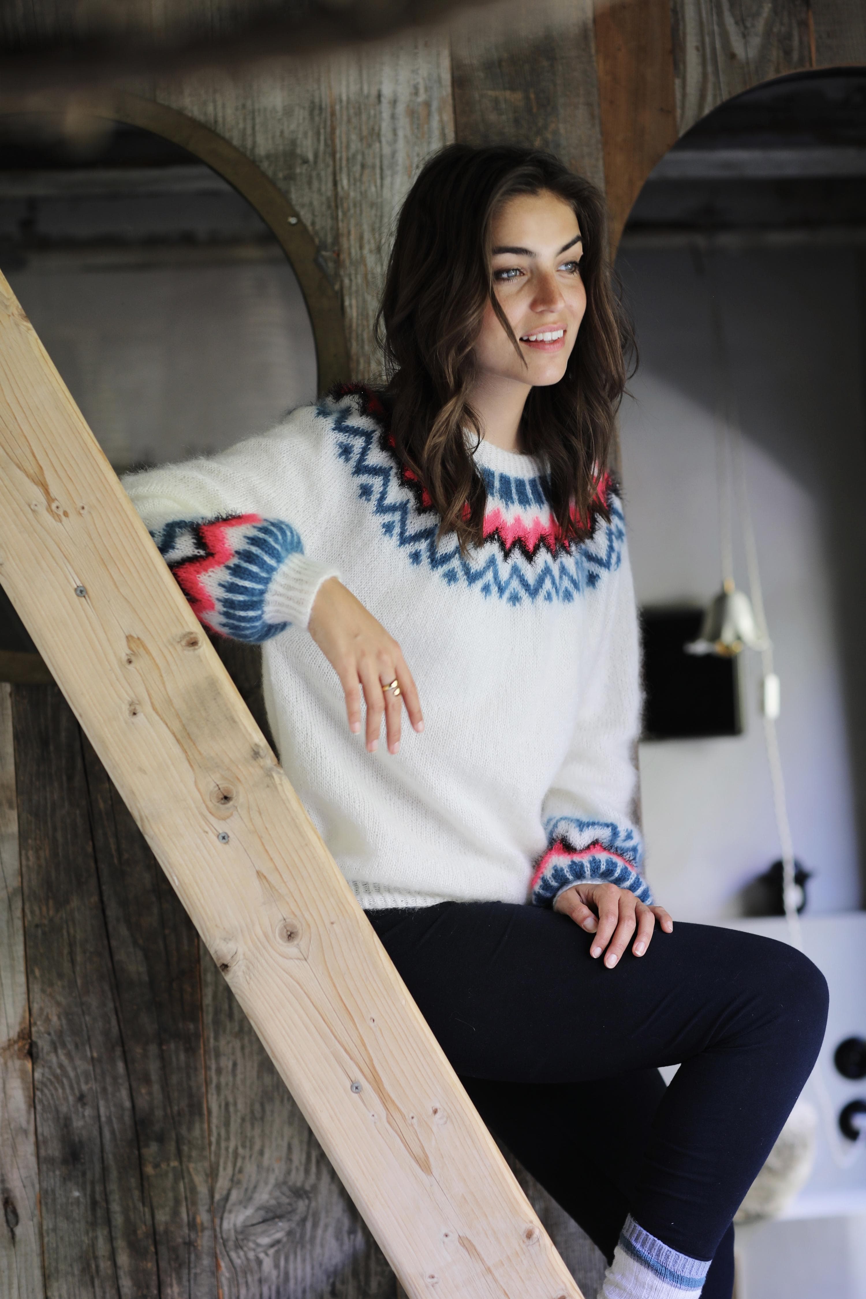 Annyblatt Bahia kit maglia pull jacquard mohair