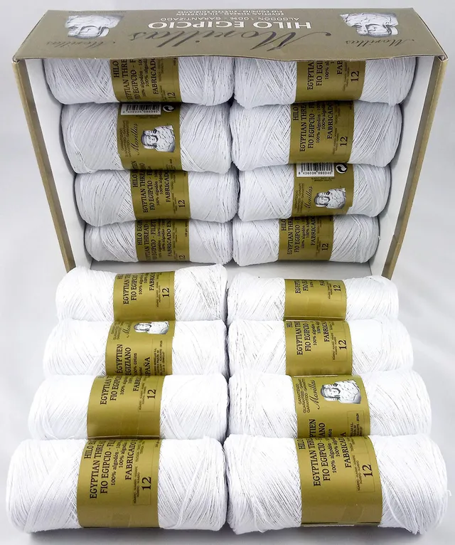 Morillas Zepeline Ne 12/2 filo cotone bianco 16pz 100g