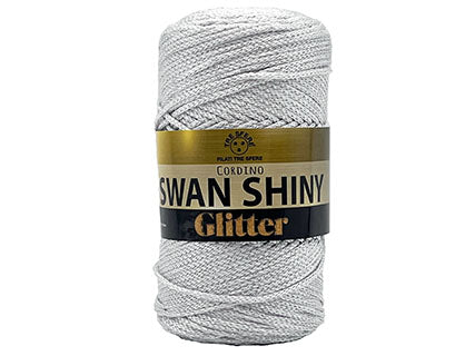 Il Filo di Arianna Swan Shiny Glitter cordino bianco 6401 250g