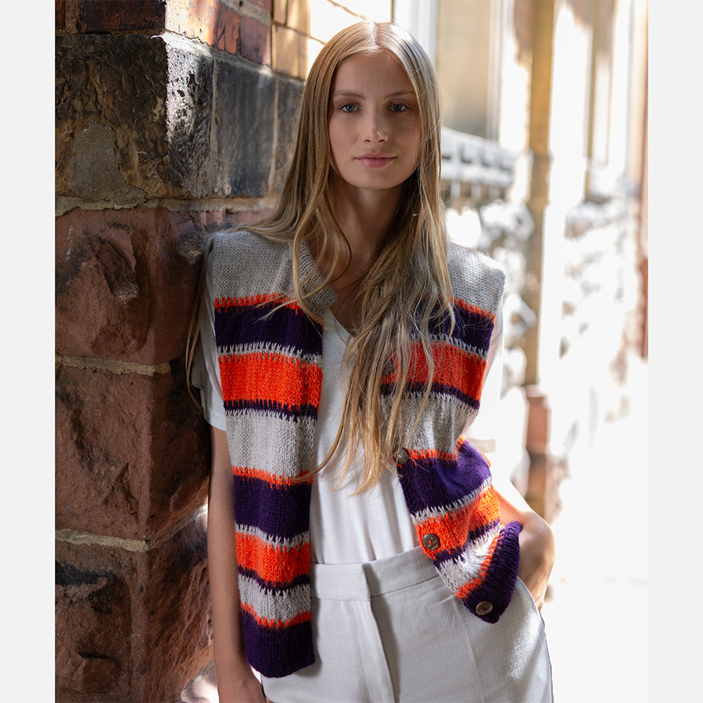 Pascuali Slipped Color vest schema gilet maglia PDF