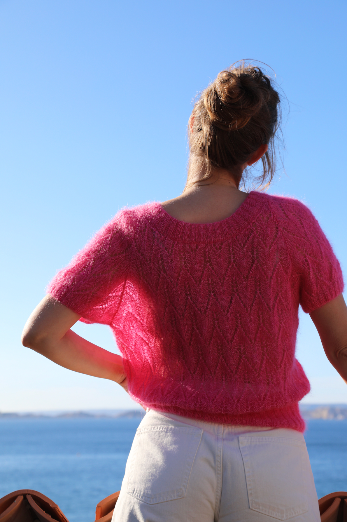 Annyblatt Honey Moon Amaya gilet modello maglia mohair