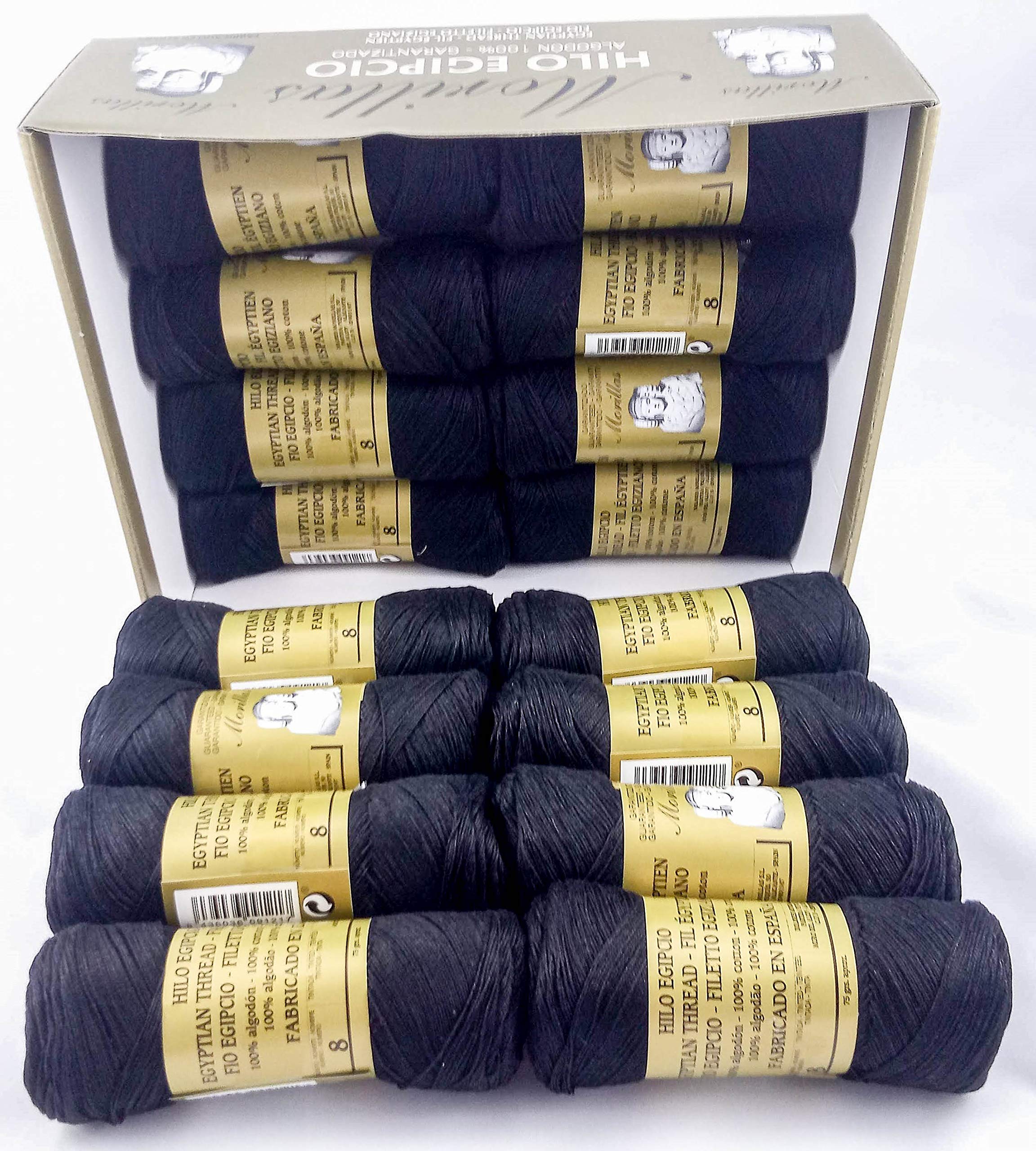 Morillas Zepelines Ne 8/2 cotone perlato 16x75g nero