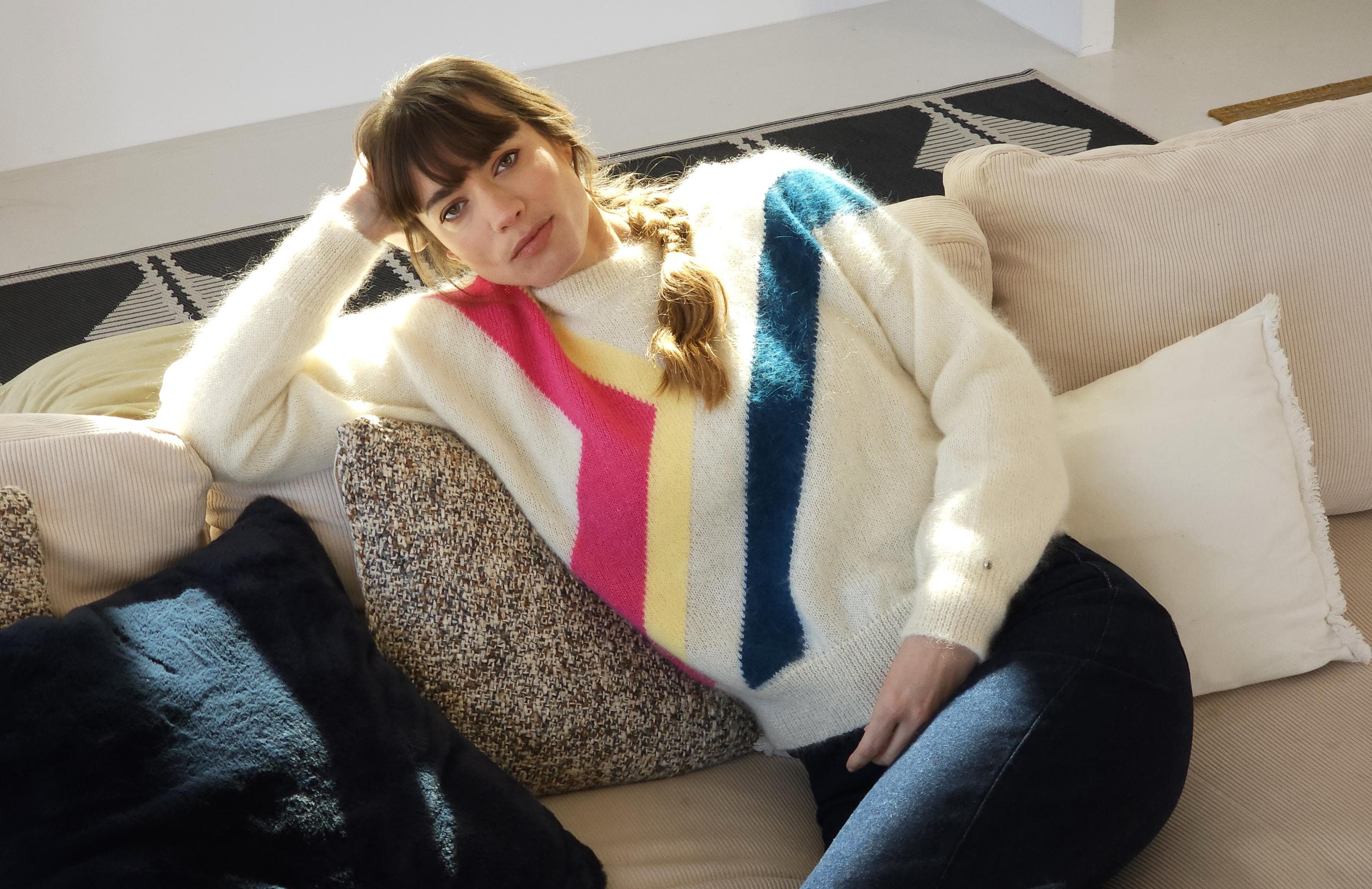 Anny Blatt Inès maglione mohair angora joie