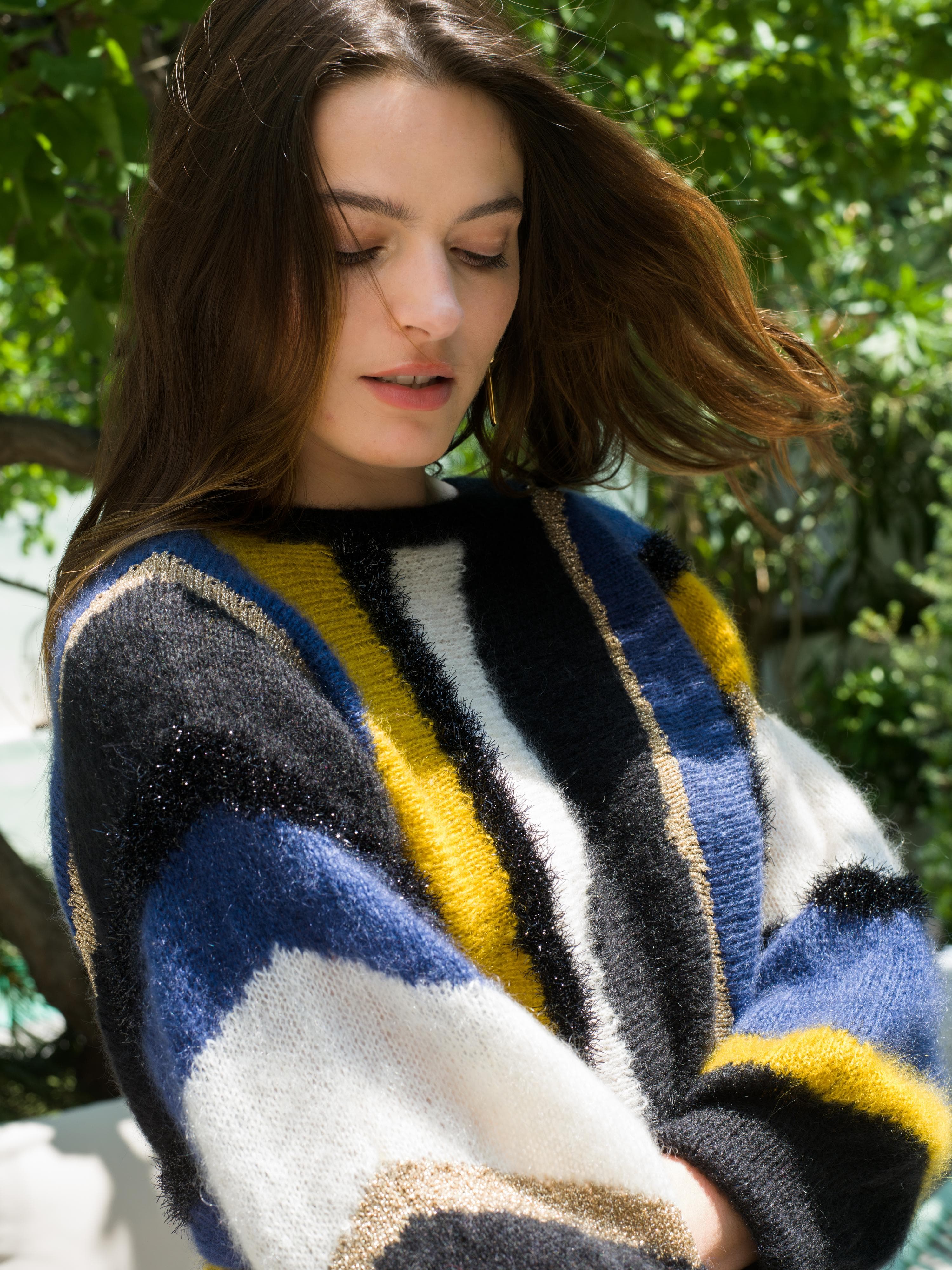 Anny Blatt Dakota pull da lavorare nero S