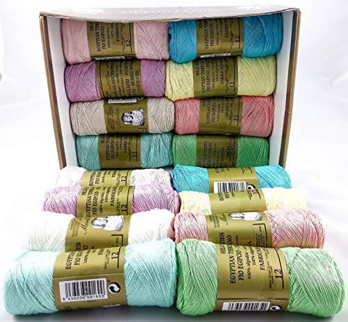 Morillas Zepelines Ne 12/2 cotone perlato 16x75g colori chiari