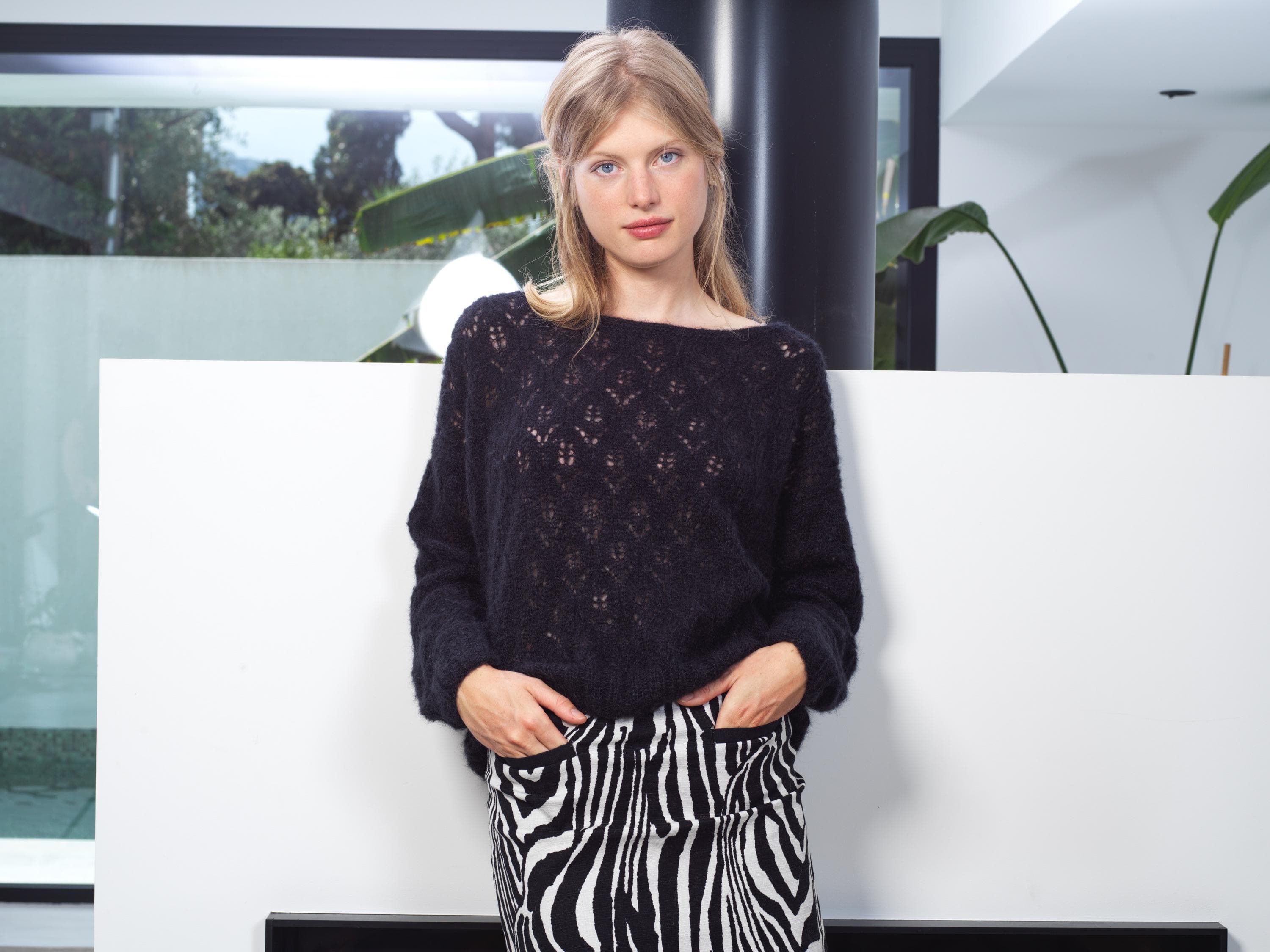 Annyblatt Léonie kit maglia mohair tinta unita