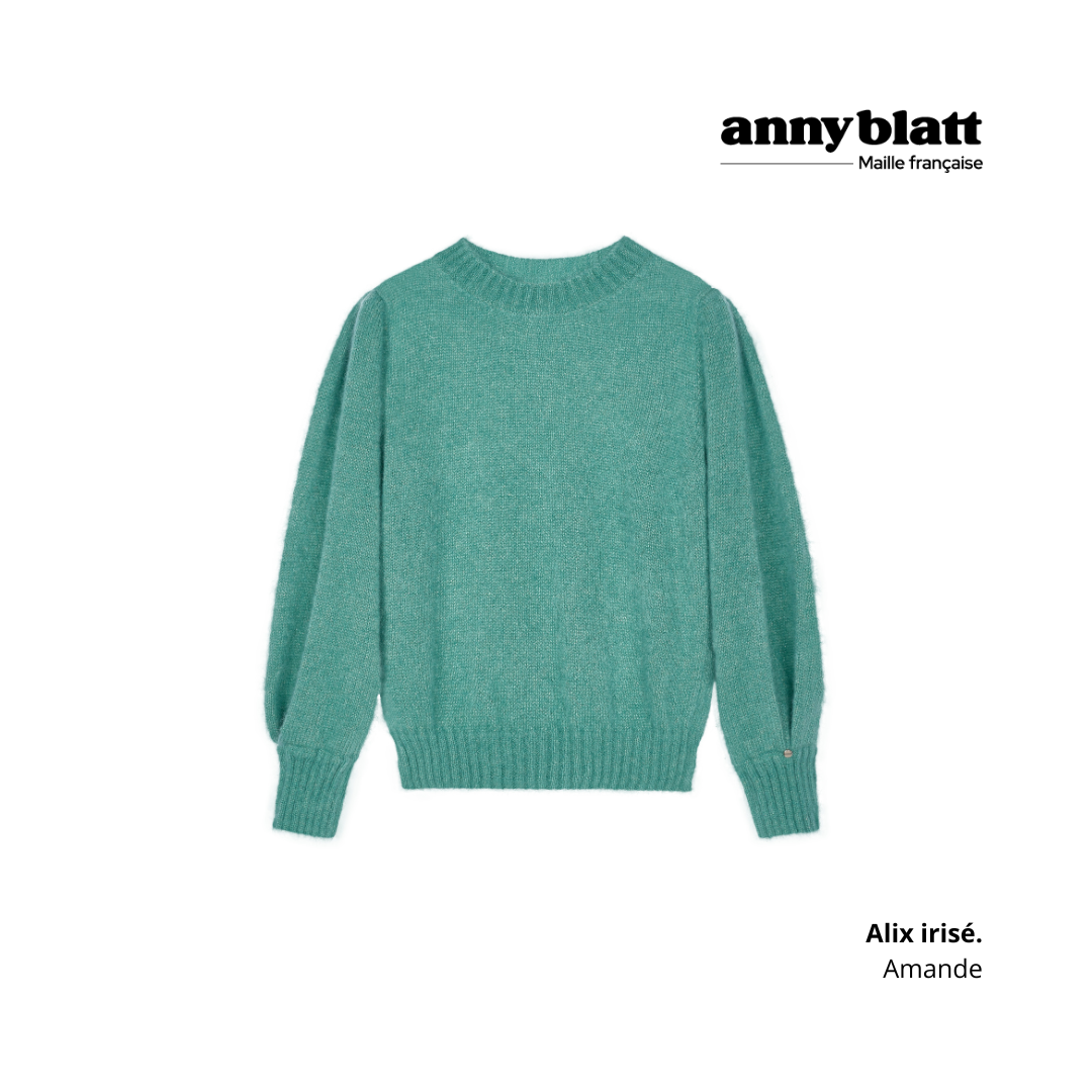 Annyblatt Alix maglione mohair S grigio antracite