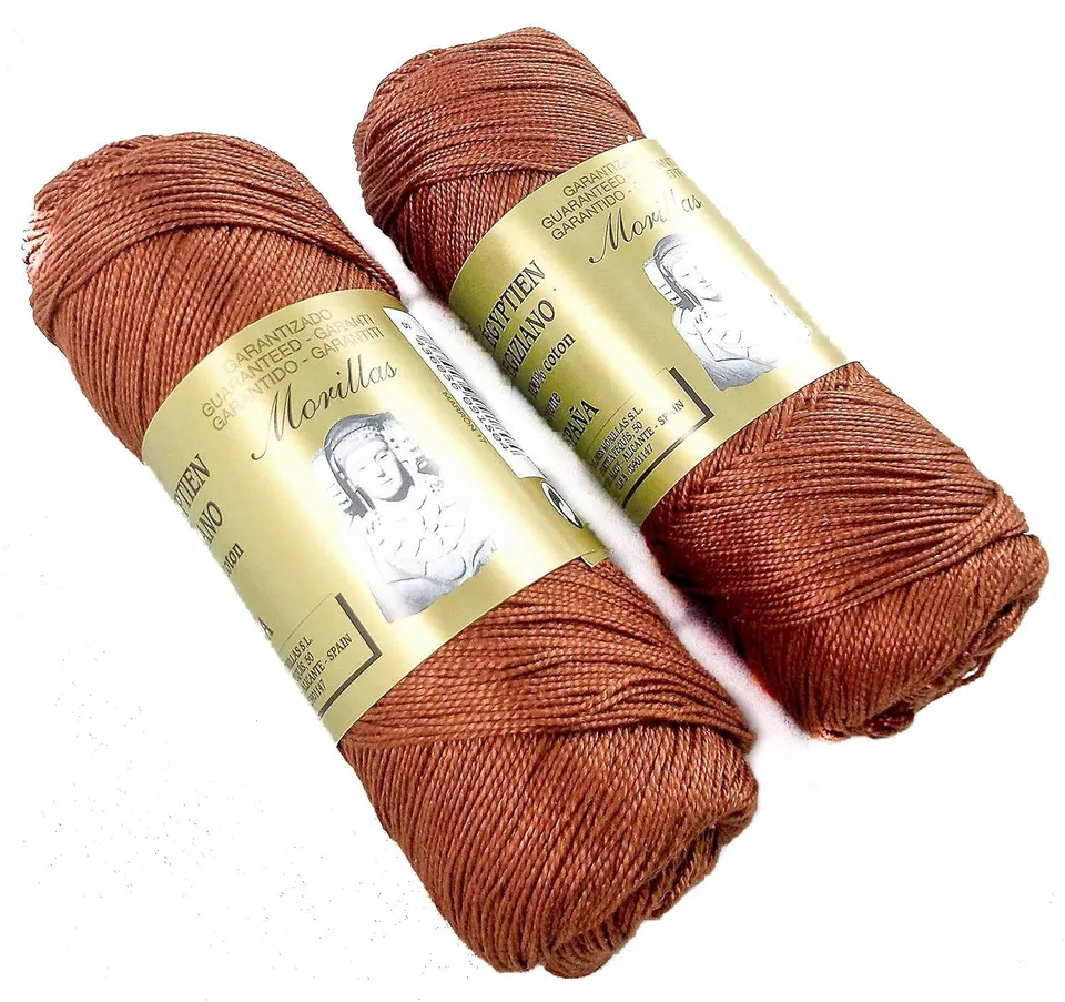 Morillas Zepelines Ne 5/2 filo cotone 2x75 g marrone 17 mercerizzato